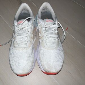 Asics White Running Shoes